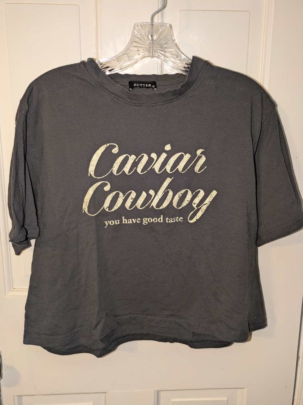 Zutter Caviar Cowboy Graphic Tee - Charcoal